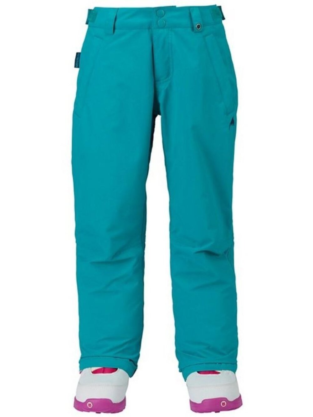 Burton kids teal green tartlet snow pants S 7-8
